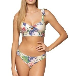 Sunsets Island Life Floral Bikini Top D